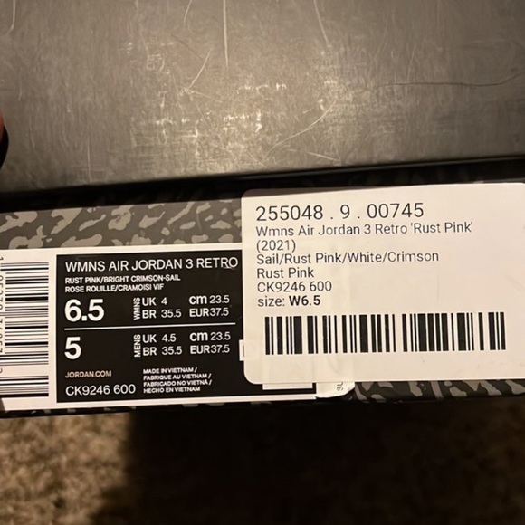 Jordan Shoes - air jordans pink retro 3s size w 6.5